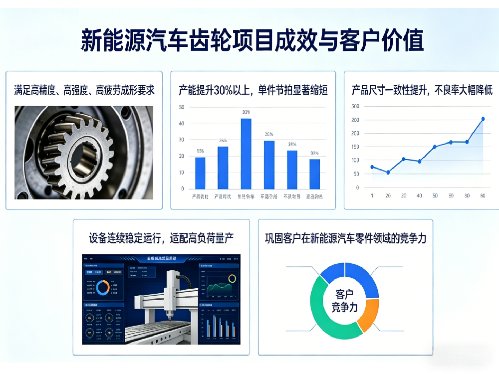 十年信赖再携手 | 新能源汽车齿轮冷挤压成型解决方案